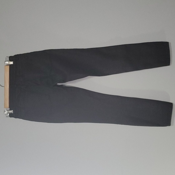 DL1961 pants womens size 27 4 black zipper accents double button cropped skinny - Picture 7 of 15